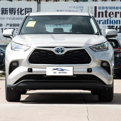 Inteligente Toyota Highlander híbrido 2.5L com assentos de couro e travão de estacionamento elétrico