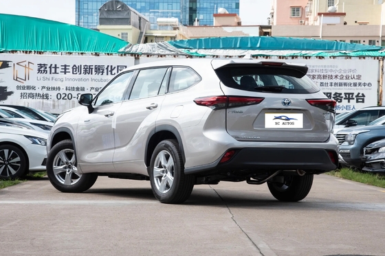 Inteligente Toyota Highlander híbrido 2.5L com assentos de couro e travão de estacionamento elétrico