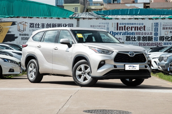 Inteligente Toyota Highlander híbrido 2.5L com assentos de couro e travão de estacionamento elétrico