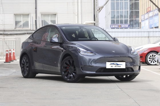 Telhado solar Tesla Modelo Y Energia Usada SUV Elétrico puro de tamanho médio Carro esportivo de luxo
