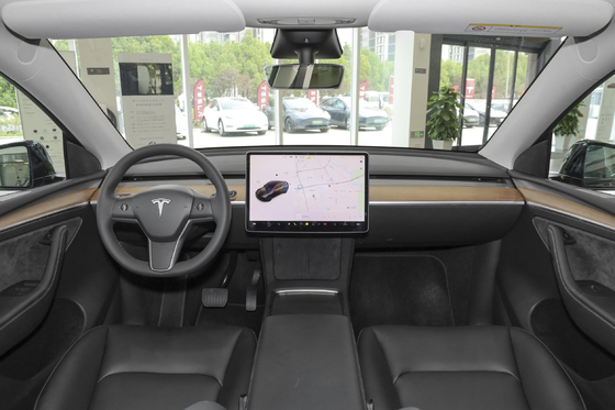 2023 Usado Tesla Model Y Model 3 Stock Car elétrico com volante multifunção