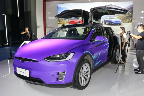 Tesla Model X Carro Elétrico Usado com 150-200PS Potência Máxima e Radar Frente 4 Atrás 4