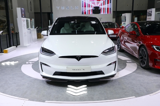 Tesla Model X Carro Elétrico Usado com 150-200PS Potência Máxima e Radar Frente 4 Atrás 4