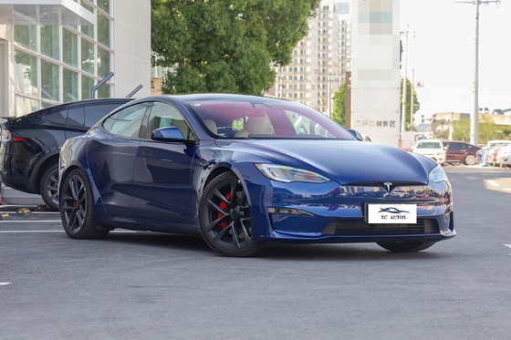 Câmera traseira 360° Direção esquerda Tesla Model S Carro elétrico 2023 Bateria dianteira+bateria traseira