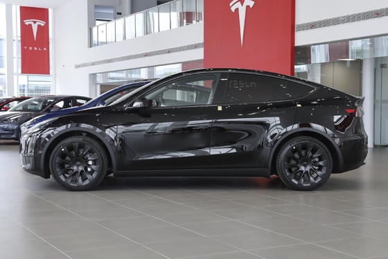 Freio Elétrico de Estacionamento Tesla Modelo Y Energia Usada Automóvel Elétrico com Radar Frente 4 Atrás 4