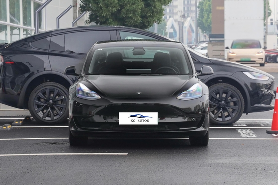 8 meses de idade Tesla Modelo 3 Usado Carro elétrico de energia com radar dianteiro 4 traseiro 4