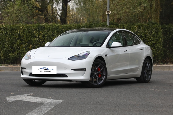 8 meses de idade Tesla Modelo 3 Usado Carro elétrico de energia com radar dianteiro 4 traseiro 4